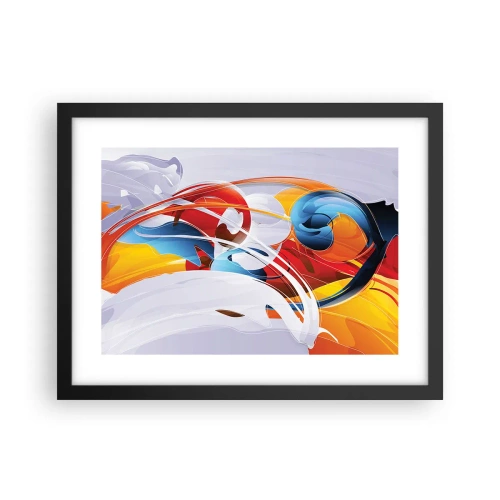 Plakat i sort ramme - Elementernes dans - 40x30 cm