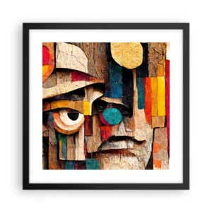 Plakat i sort ramme - Jeg kan se dig... - 40x40 cm