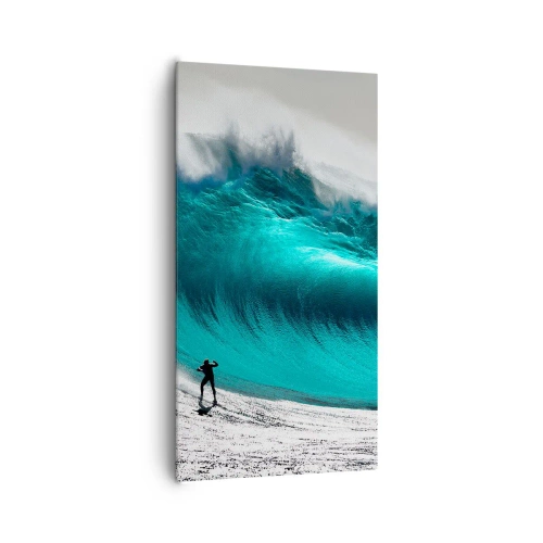 Lærredstryk - Billede på lærred - Udfordring accepteret - 65x120 cm