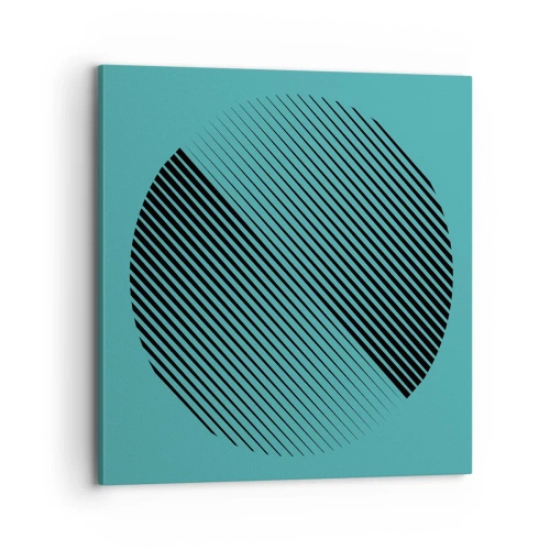 Lærredstryk - Billede på lærred - Cirklen - en geometrisk variation - 70x70 cm
