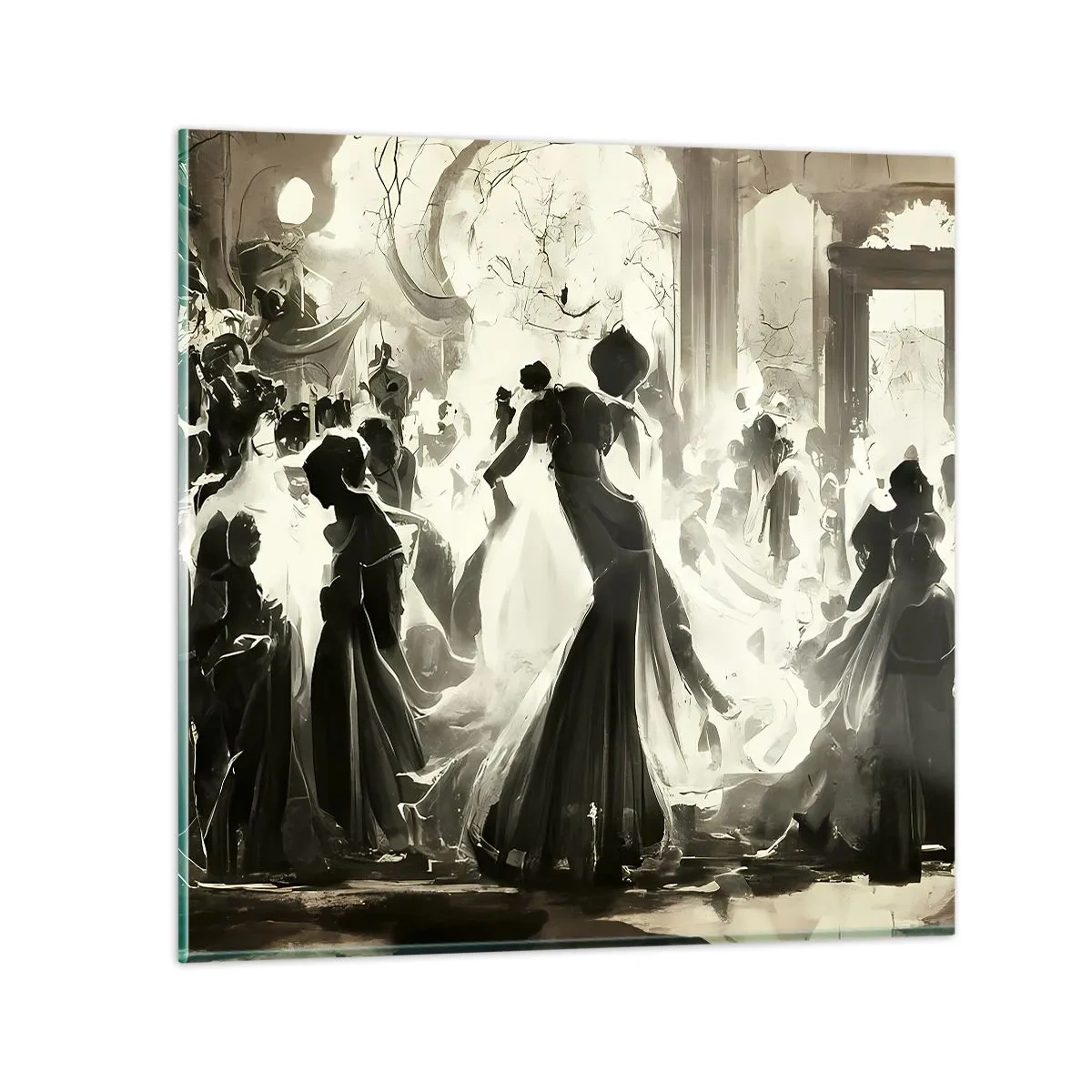 Billede på glas - Den store maskerade - 50x50 cm