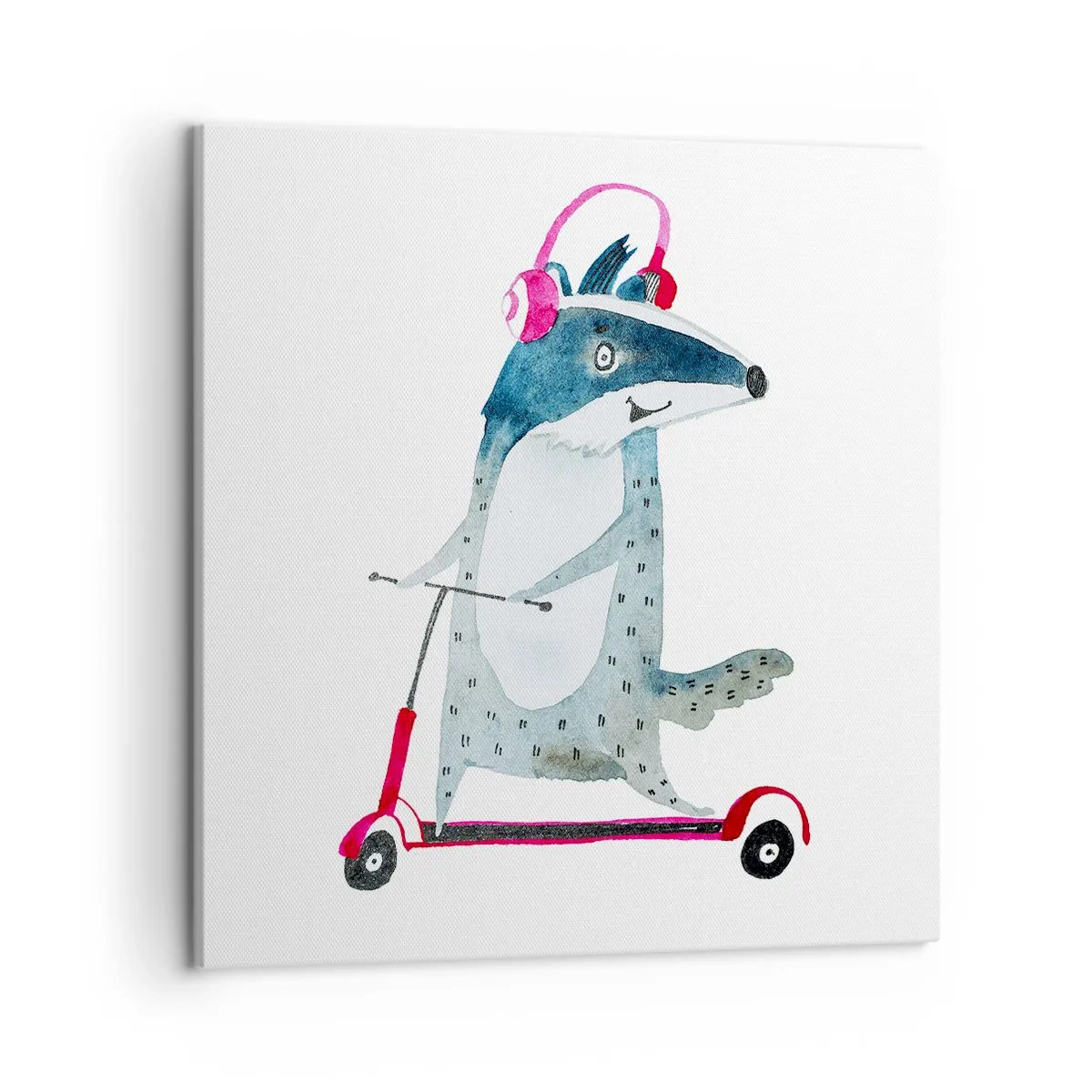 Lærredstryk - Billede på lærred - Grævlingens glæder - 50x50 cm