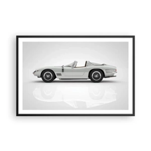 Plakat i sort ramme - Løftet om sjov - 91x61 cm