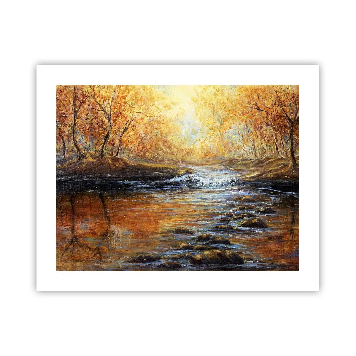 Plakat - Gylden strøm - 50x40 cm