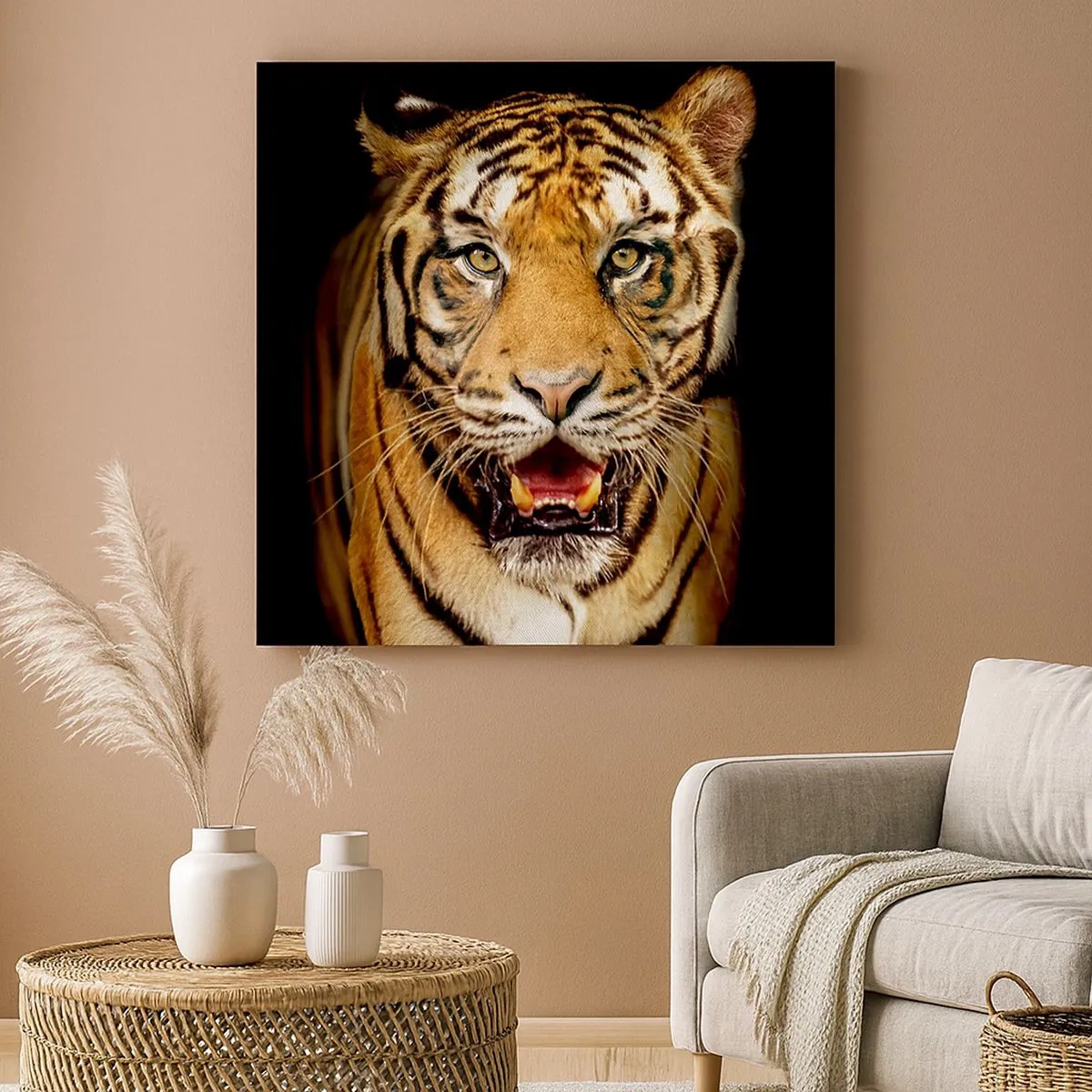 Lærredstryk - Billede på lærred - Vild i hjertet - 30x30 cm