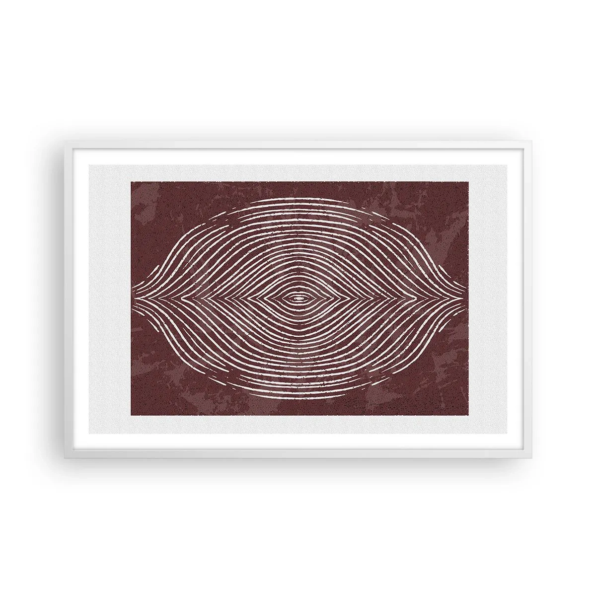 Plakat i hvid ramme - Rummet taler - 91x61 cm