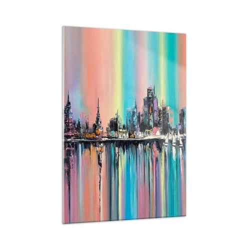 Billede på glas - Skinne nattens lys - 50x70 cm