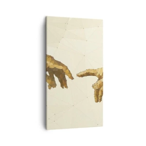 Lærredstryk - Billede på lærred - Guddommelig geometri - 45x80 cm