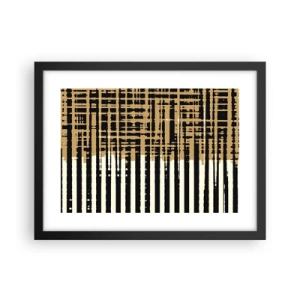 Plakat i sort ramme - Arkitektonisk abstraktion - 40x30 cm