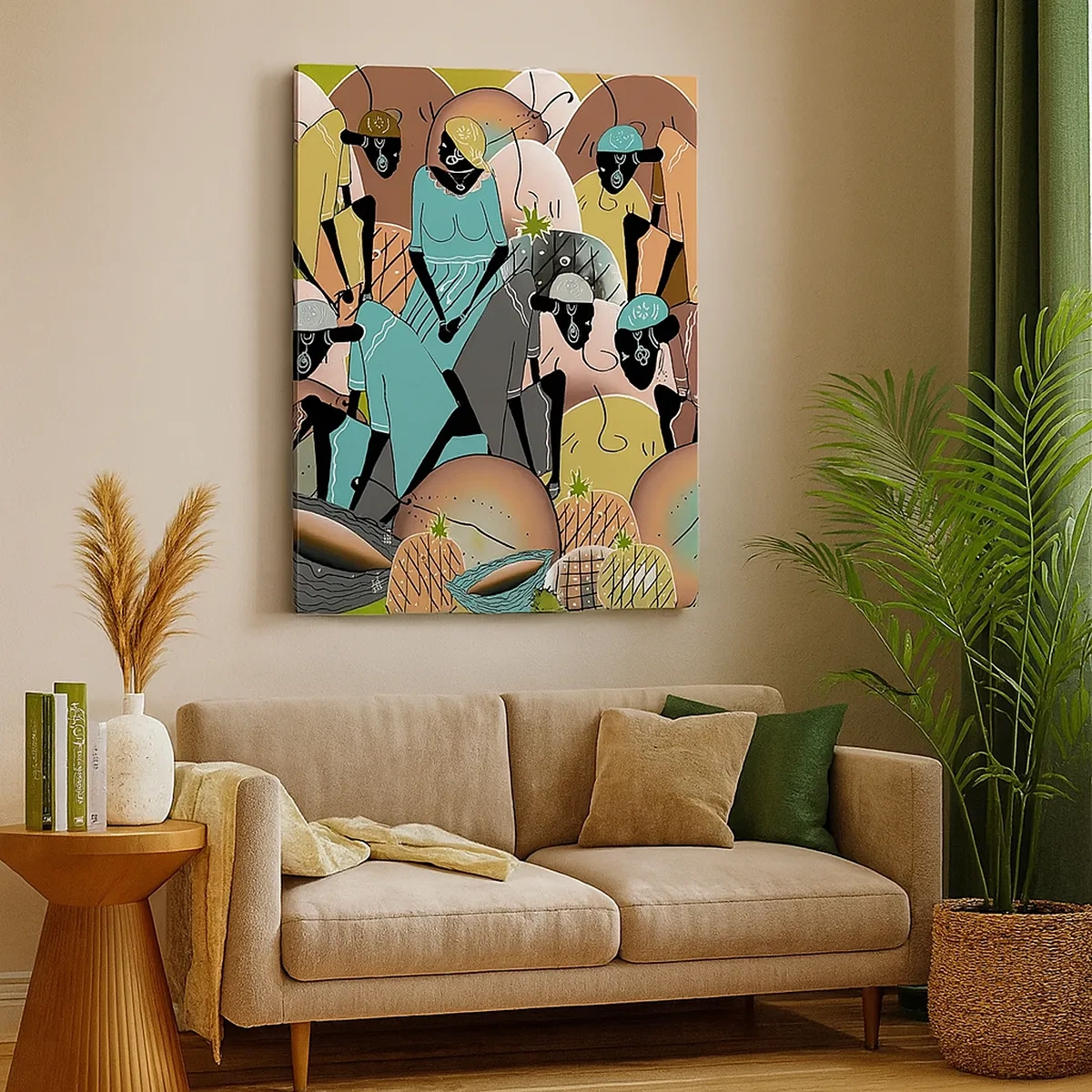 Lærredstryk - Billede på lærred - Den store fejring er på vej - 50x70 cm