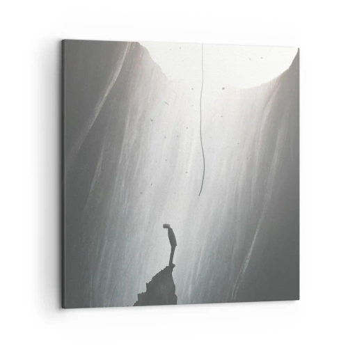 Lærredstryk - Billede på lærred - Der er altid en vej ud - 50x50 cm