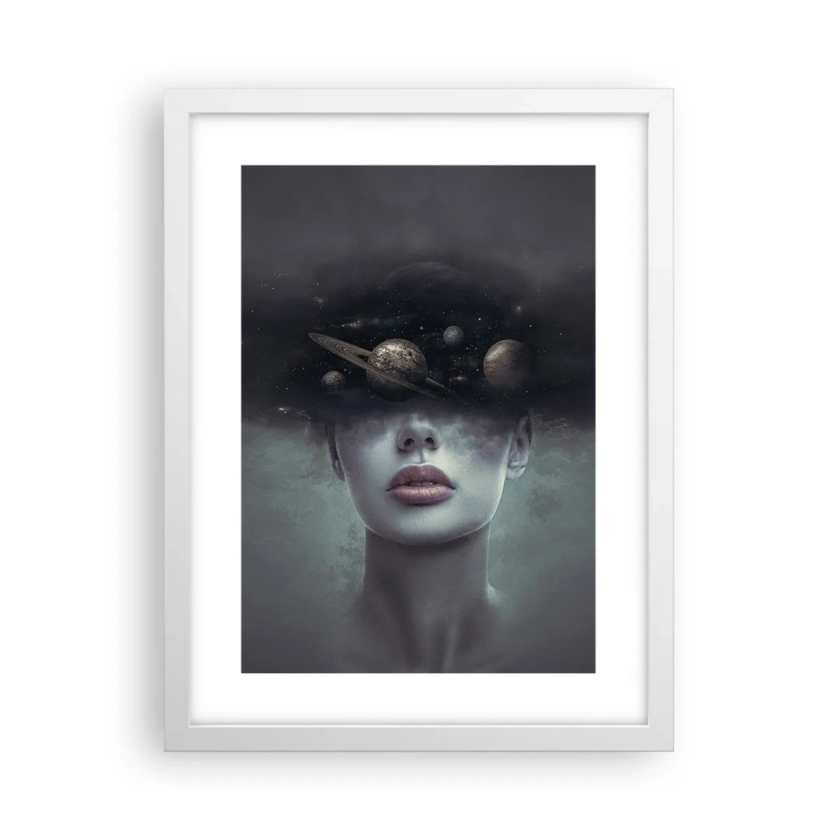 Plakat i hvid ramme - Og planeterne er ved at gå amok... - 30x40 cm