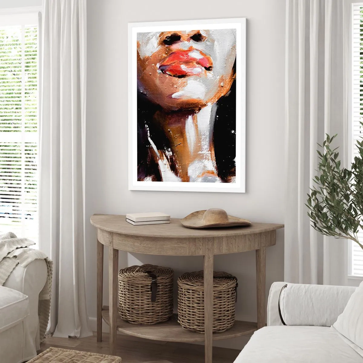 Plakat i hvid ramme - Stolthed uden fordomme - 50x70 cm