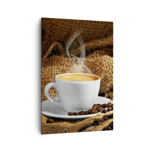 Lærredstryk - Billede på lærred - Duften af mokka og honningvæskens tæthed - 70x100 cm
