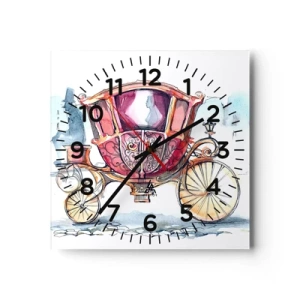 Vægur, Uret - Til brylluppet eller til ballet? - 40x40 cm