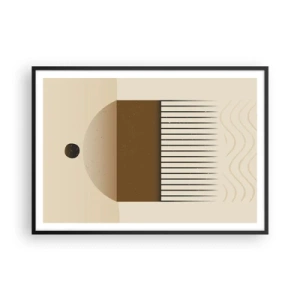 Plakat i sort ramme - Forskellige stater - 100x70 cm