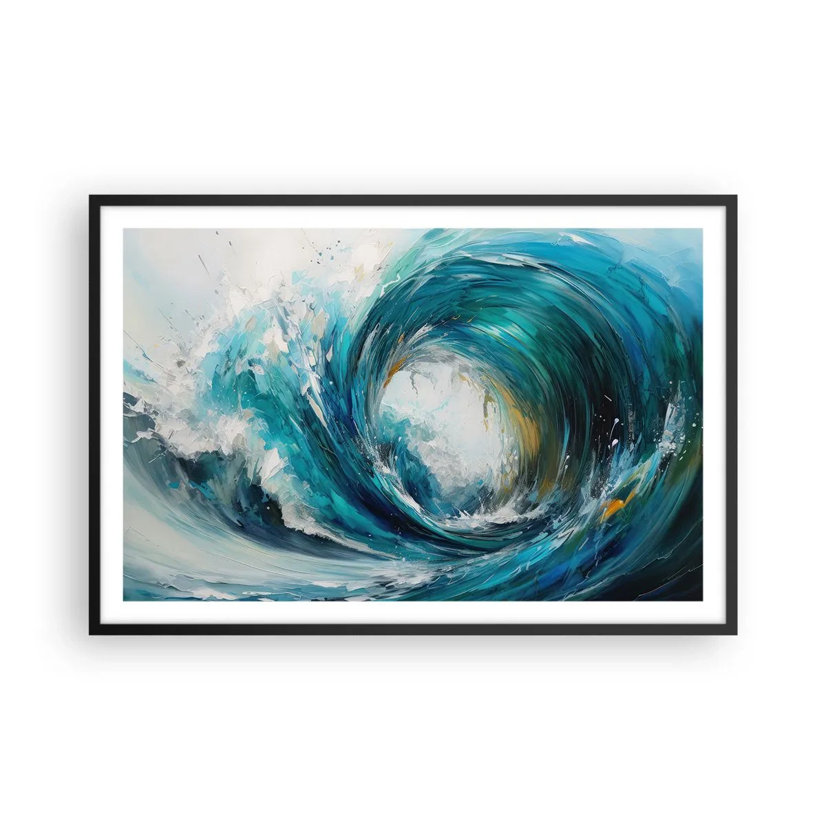 Plakat i sort ramme - Havets portal - 91x61 cm