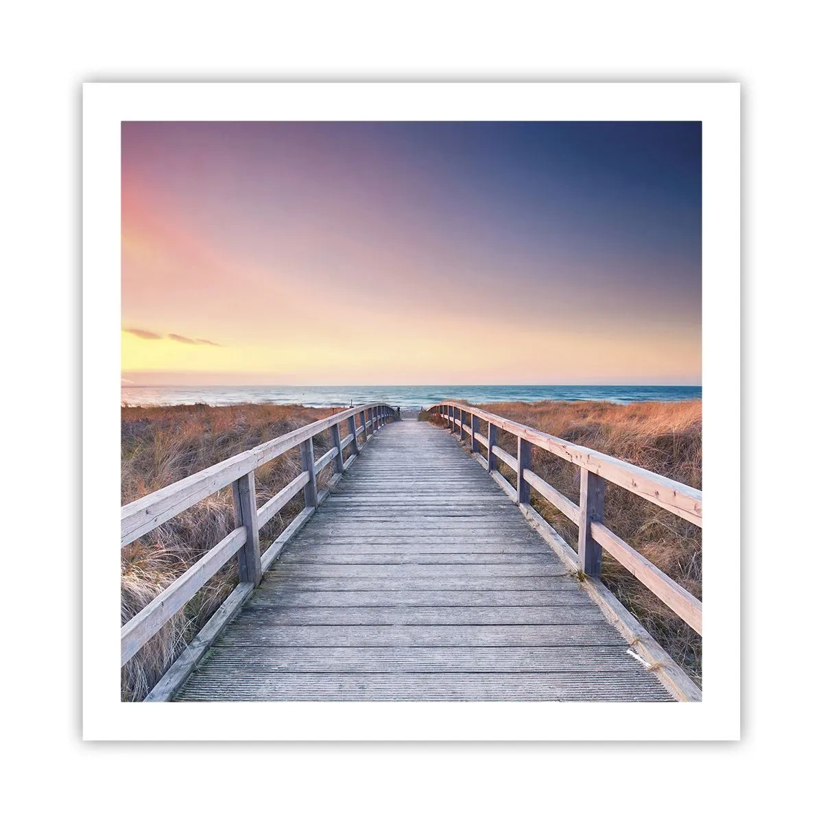 Plakat - Baltisk aften aura - 60x60 cm