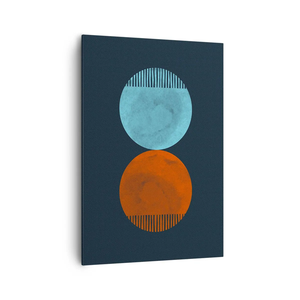 Lærredstryk - Billede på lærred - Kun geometri? - 70x100 cm