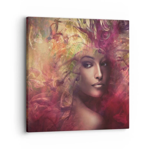 Lærredstryk - Billede på lærred - Her er jeg! - 30x30 cm