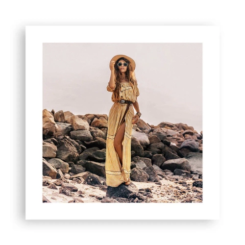 Plakat - Magien ved sten - 40x40 cm