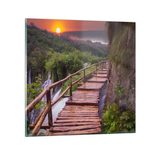 Billede på glas - En utrolig skønhed - 60x60 cm