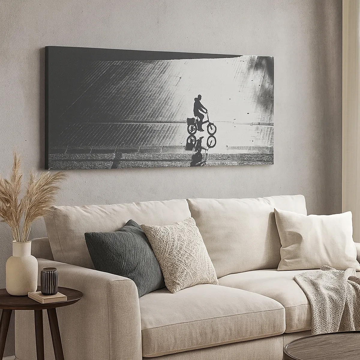 Lærredstryk - Billede på lærred - Fremad, gennem byen - 30x30 cm