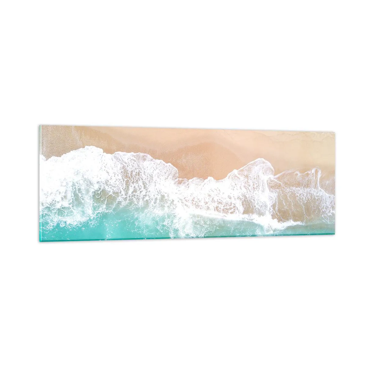 Billede på glas - Kærlig berøring - 90x30 cm