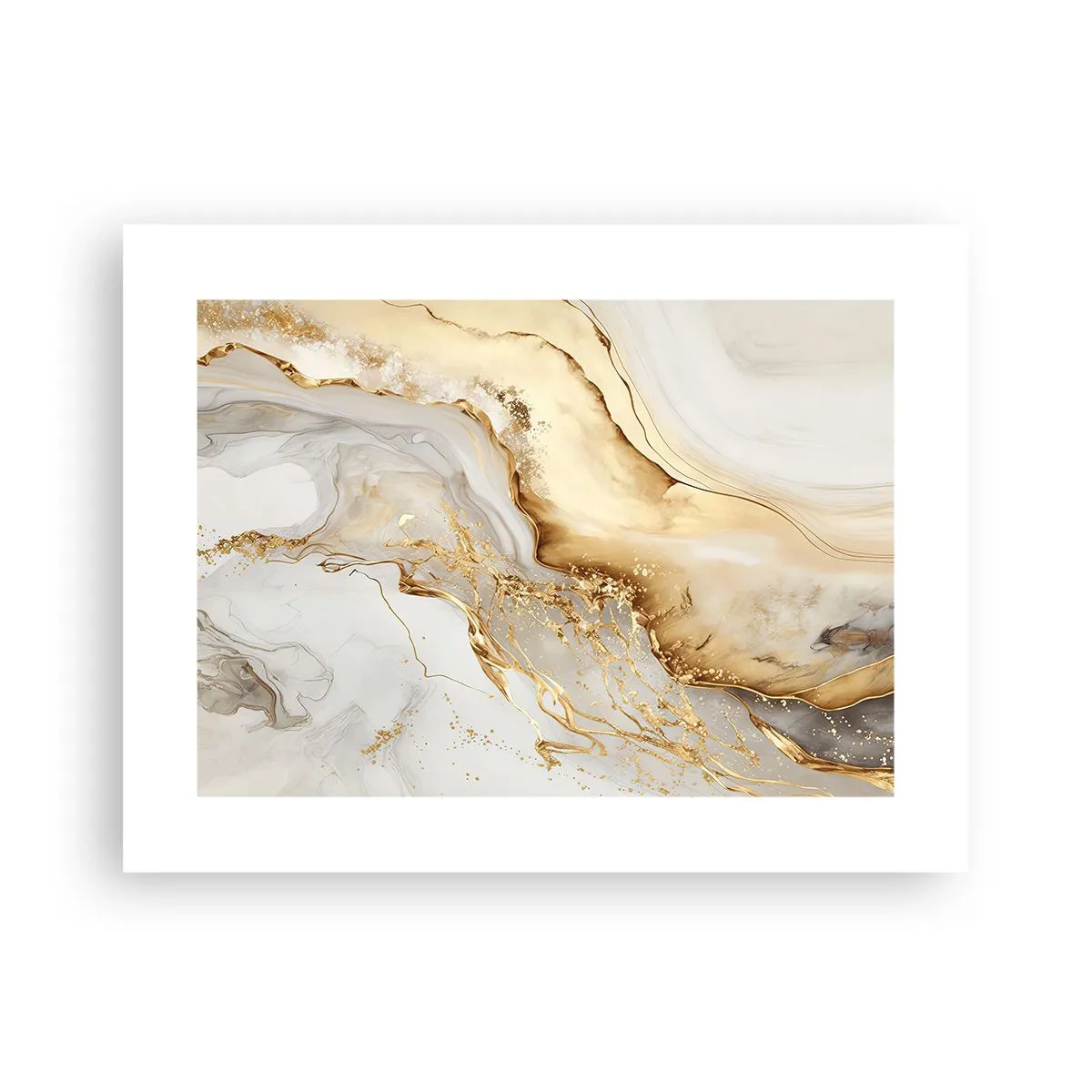 Plakat - Abstraktion: skønhed og godhed - 40x30 cm