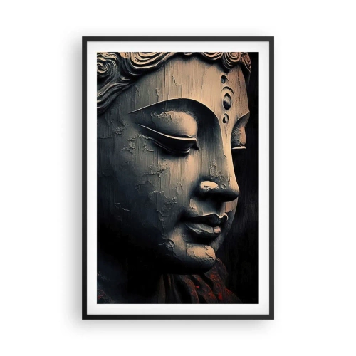 Plakat i sort ramme - I pagt med verden - 61x91 cm