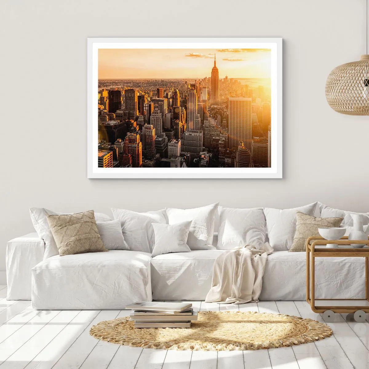 Plakat i hvid ramme - At vokse i solen - 50x40 cm
