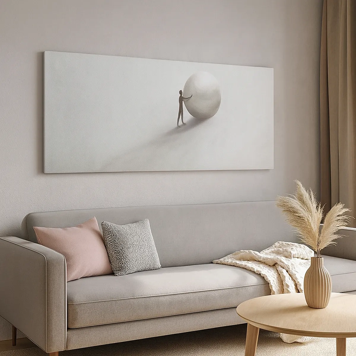 Lærredstryk - Billede på lærred - Livets spil - 30x30 cm