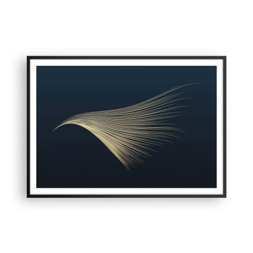 Plakat i sort ramme - Som en engels hår - 100x70 cm