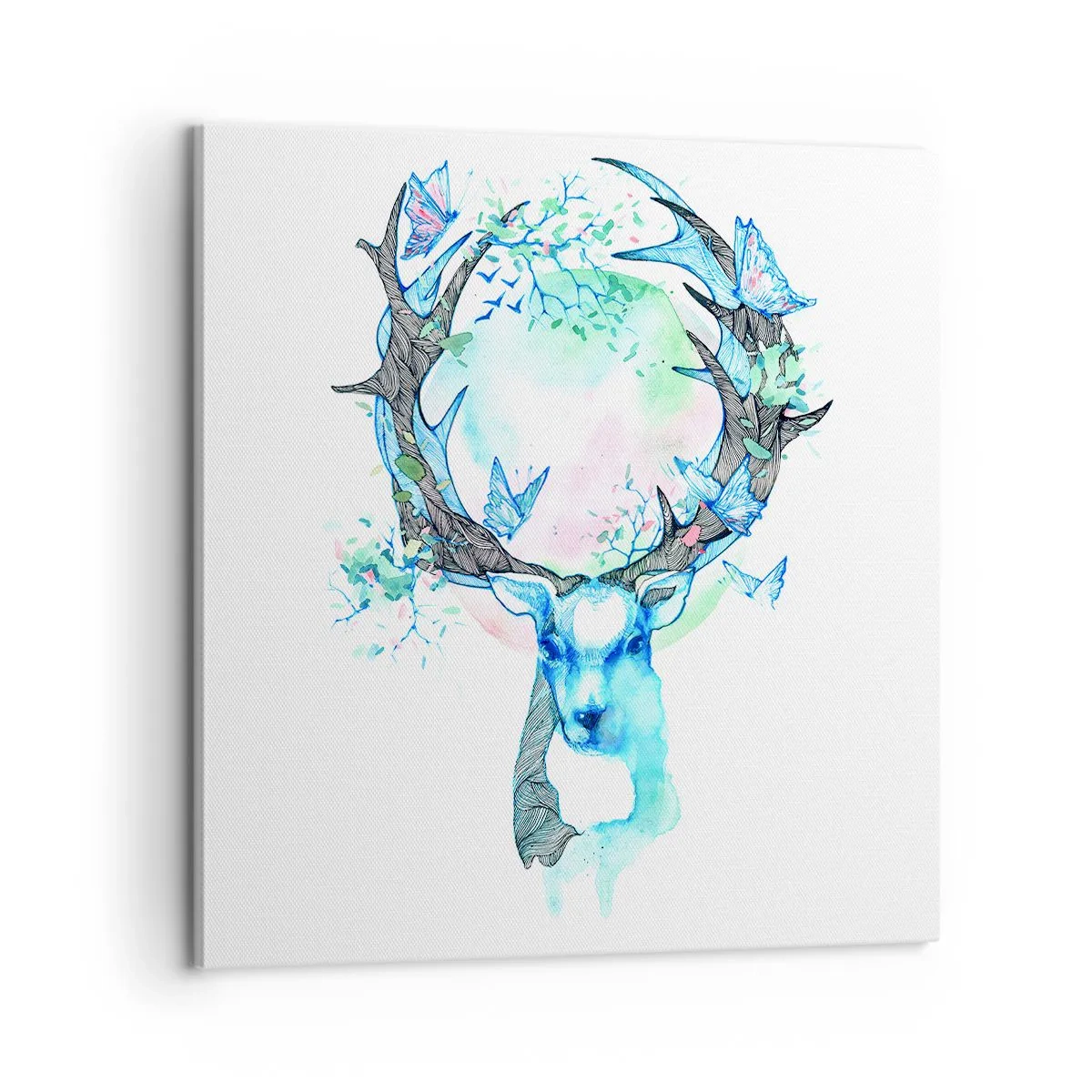 Lærredstryk - Billede på lærred - Naturens styrke og følsomhed - 60x60 cm
