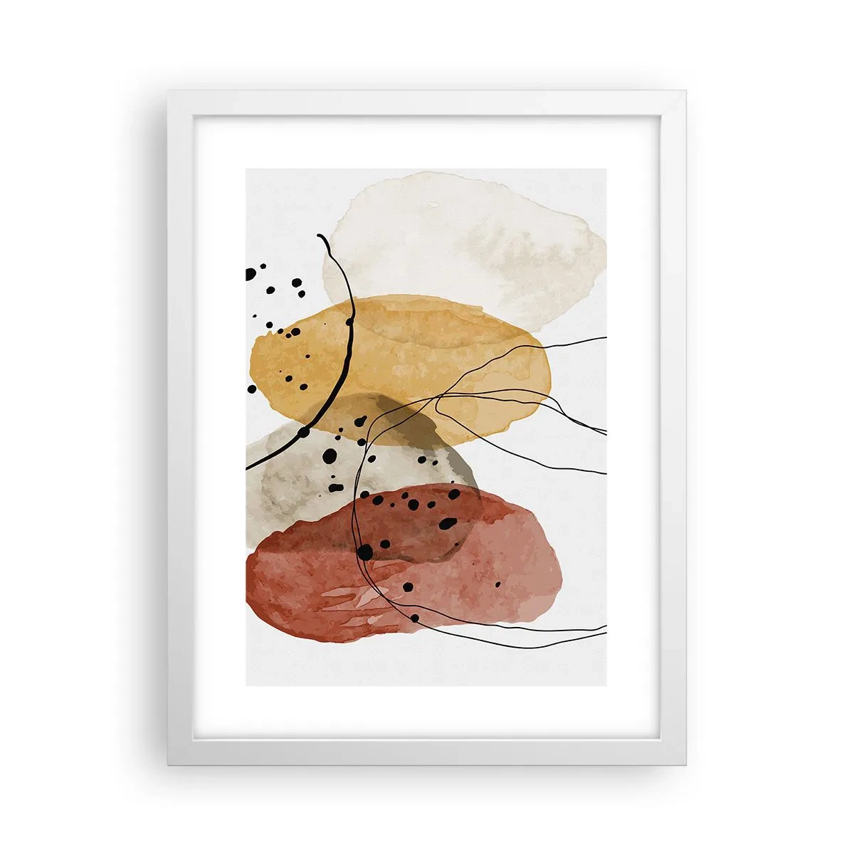 Plakat i hvid ramme - Som lys, klar luft - 30x40 cm
