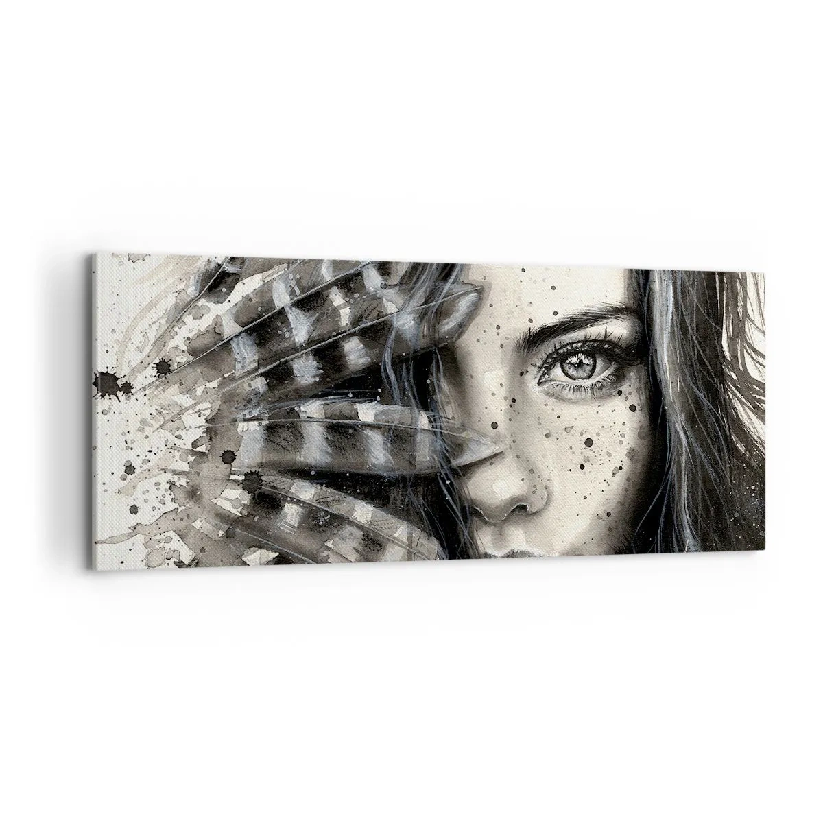 Lærredstryk - Billede på lærred - Vild skønhed - 100x40 cm