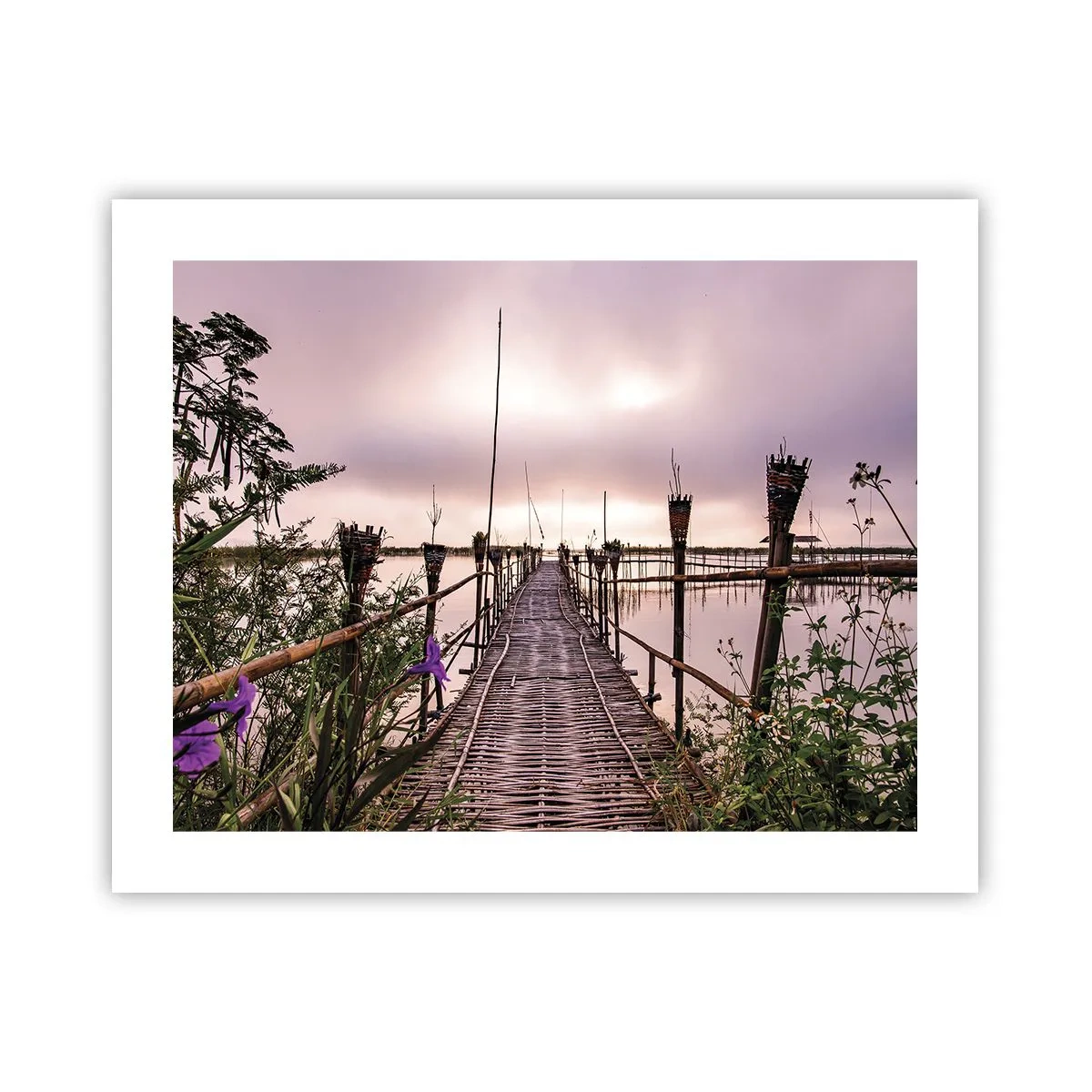 Plakat - Den stille og rolige atmosfære i Asien - 50x40 cm