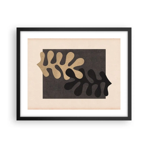 Plakat i sort ramme - Fravær og supplement - 50x40 cm