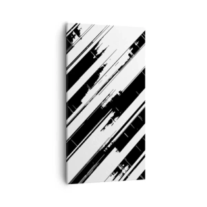 Lærredstryk - Billede på lærred - Intens og dynamisk komposition - 55x100 cm