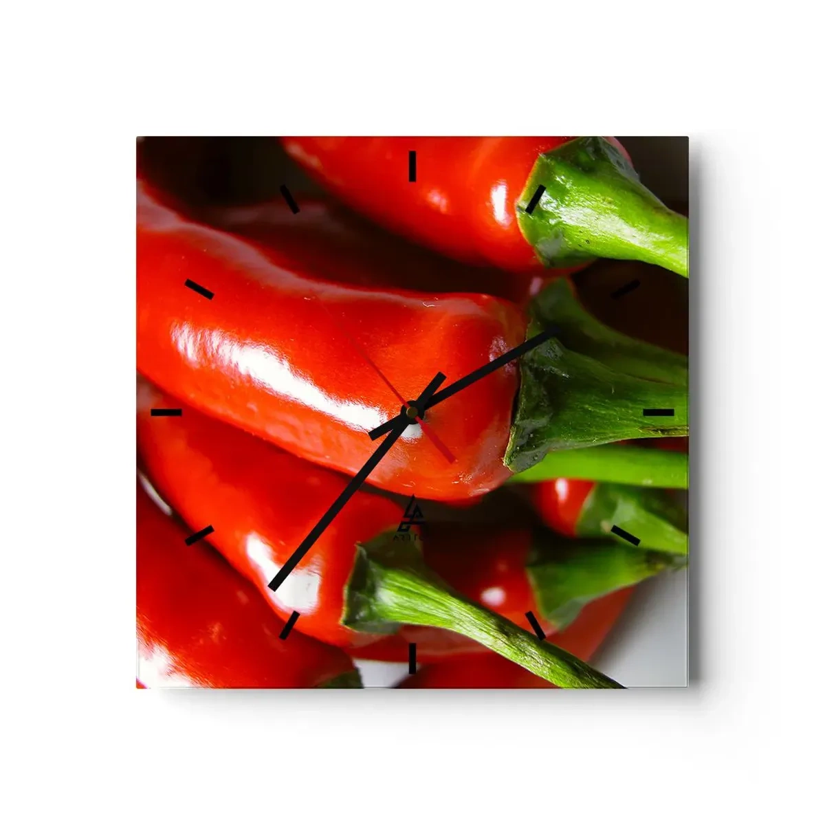 Vægur, Uret - Saftig, skinnende, glat - 40x40 cm