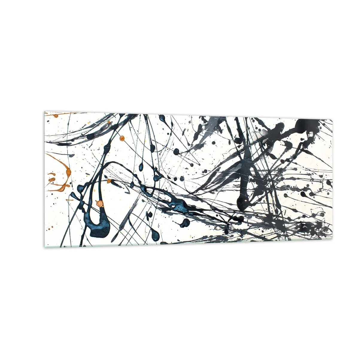 Billede på glas - Ekspressionistisk abstraktion - 100x40 cm