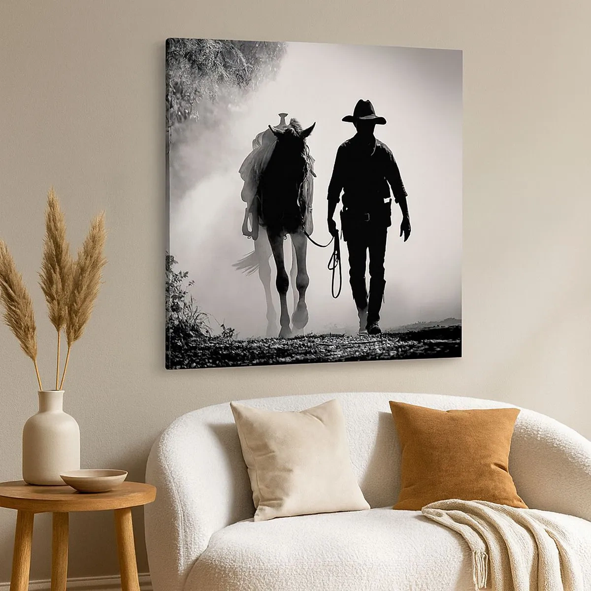 Lærredstryk - Billede på lærred - En morgen i Texas - 30x30 cm