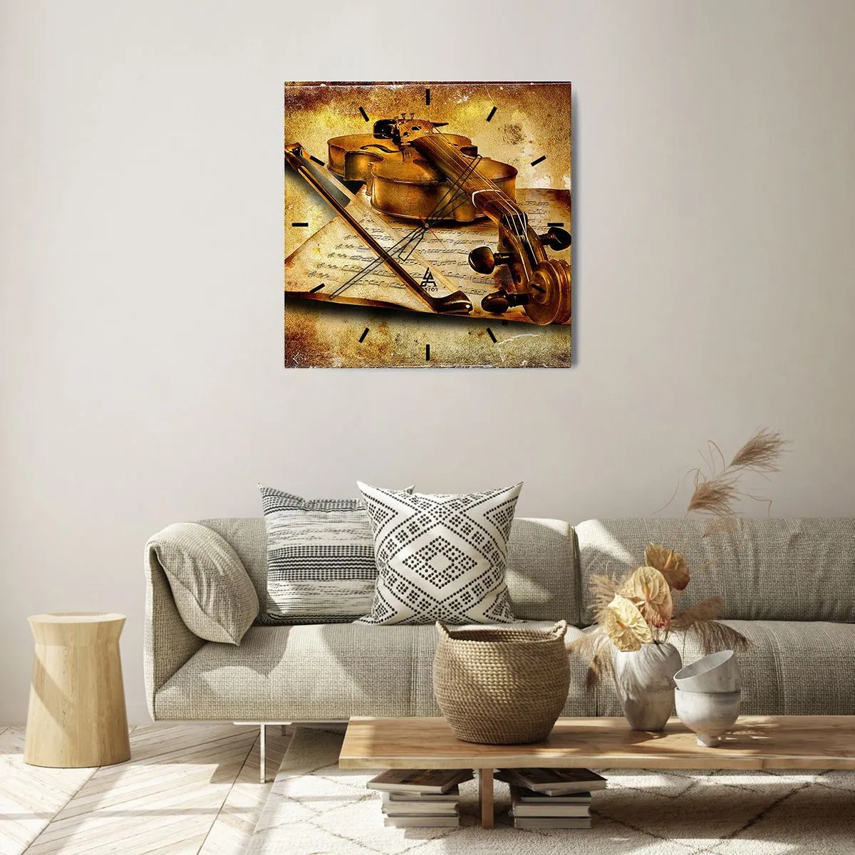 Vægur, Uret - Virtuos søges omgående - 40x40 cm