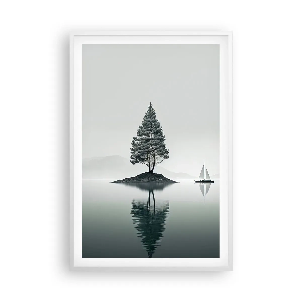 Plakat i hvid ramme - En drøm - 61x91 cm