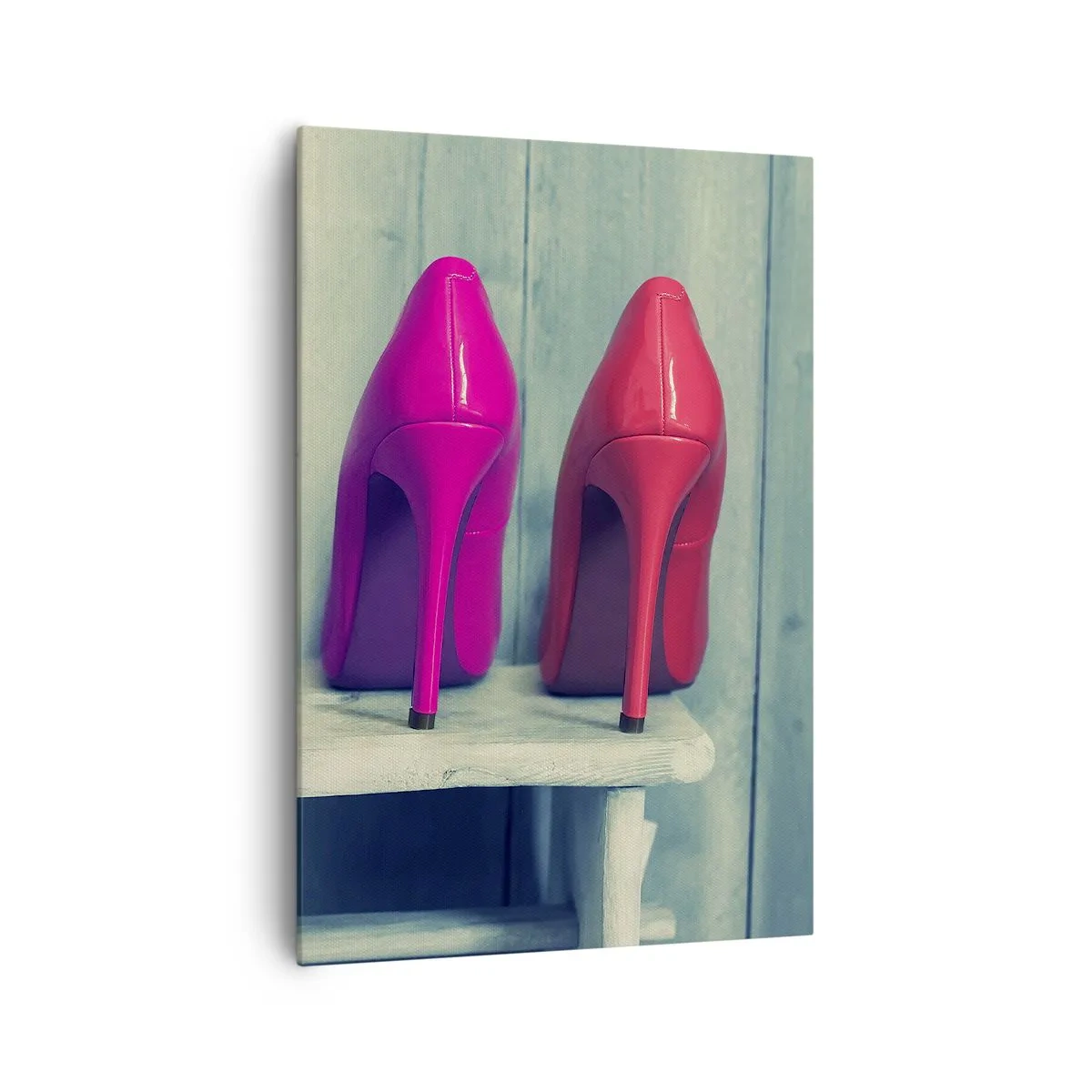 Lærredstryk - Billede på lærred - Gå på en regnbue - 70x100 cm