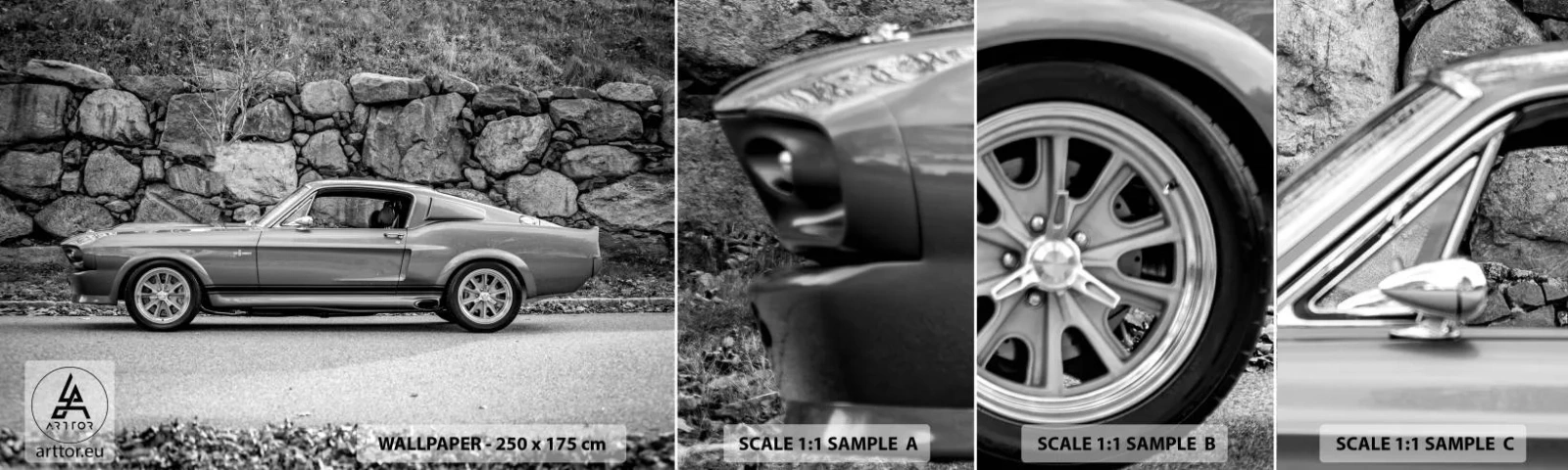 Fototapet Prøve Standard Eco - En legende fra 1960'erne. - Veteranbil, Automotive, Sportsvogn - 100x30 cm