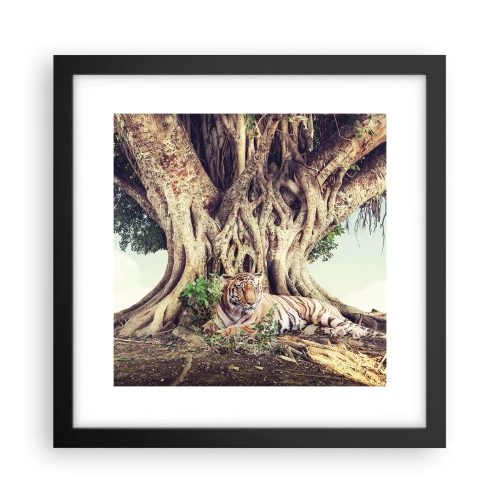 Plakat i sort ramme - Udsigt fra Første Mosebog - 30x30 cm