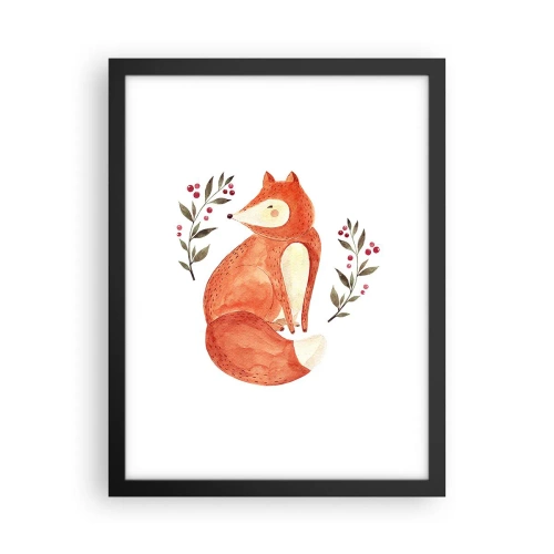 Plakat i sort ramme - Lille rødhåret - 30x40 cm