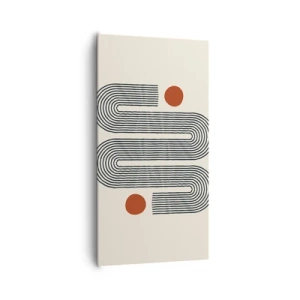 Lærredstryk - Billede på lærred - Fra start til slut - 65x120 cm