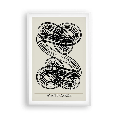 Plakat i hvid ramme - Det kom ud spontant - 61x91 cm